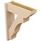 Ekena Millwork 7 1/2-in W x 22-in D x 30-in H Balboa Slat Rough Cedar Woodgrain TimberThane Outlooker, Primed Tan OUTUR075X22X30BOA24RCPR - alternate 3